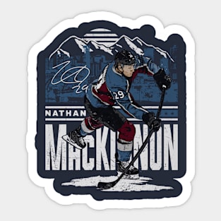 Nathan MacKinnon Colorado Player Skyline Sticker